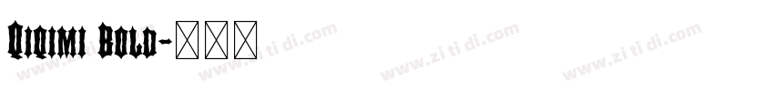 Qiqimi Bold字体转换